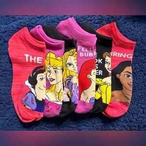 Disney Princess Colorful Ankle Socks